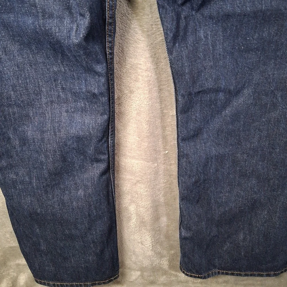 Levis 569 Jeans Men Size 38x30 Dark Blue Loose Straight Mid-Rise 5 Pocket Casual